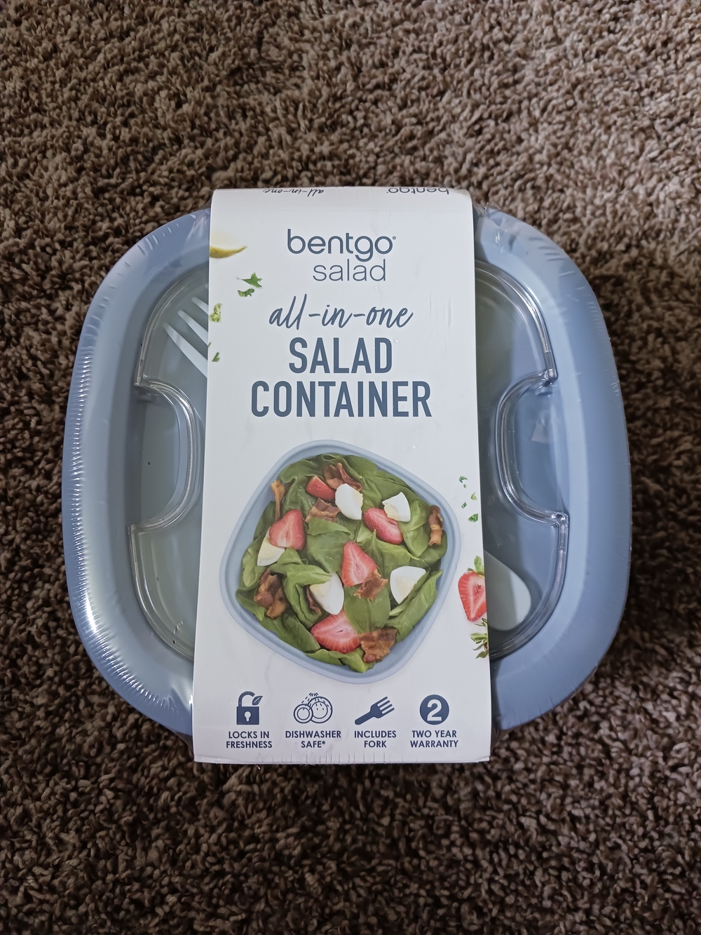 NWT Bentgo Salad All-in-One Salad Container - Light Blue